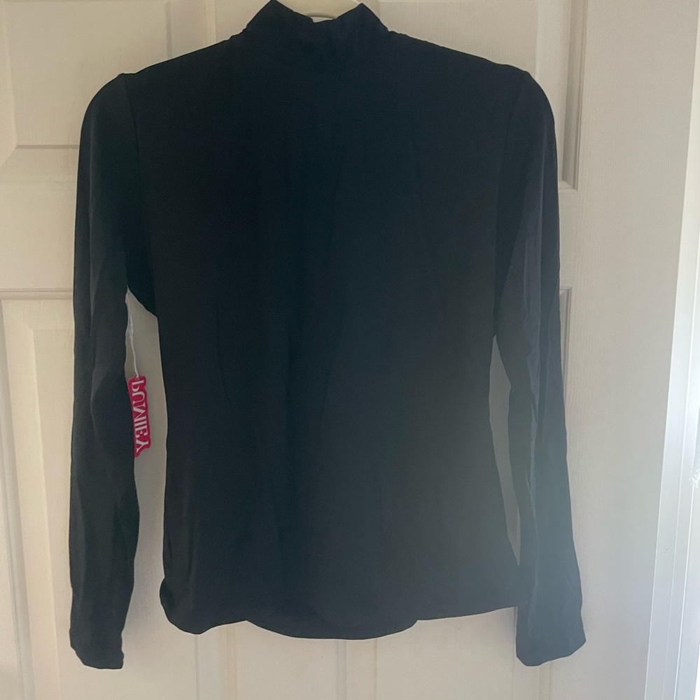 Pumiey Black Fitted Long Sleeve Blouse. 2 PACK never worn, w tags on